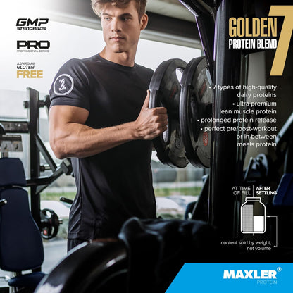 Golden 7 Protein Blend - Protein Powder for Muscle Gain & Recovery - Vanilla Protein Powder 5 Lb