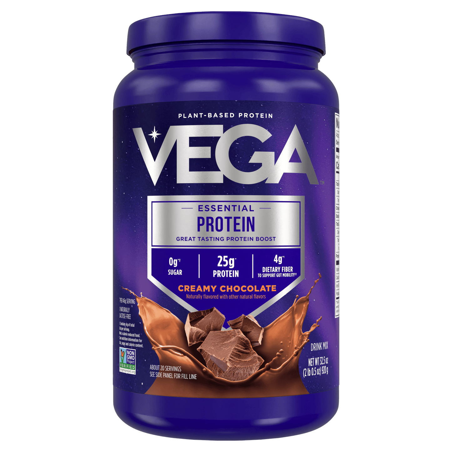 - Original Protein Plant-Based Protein Powder, Chocolate, Gluten-Free, 25G Protein, 20 Servings (32.5Oz)