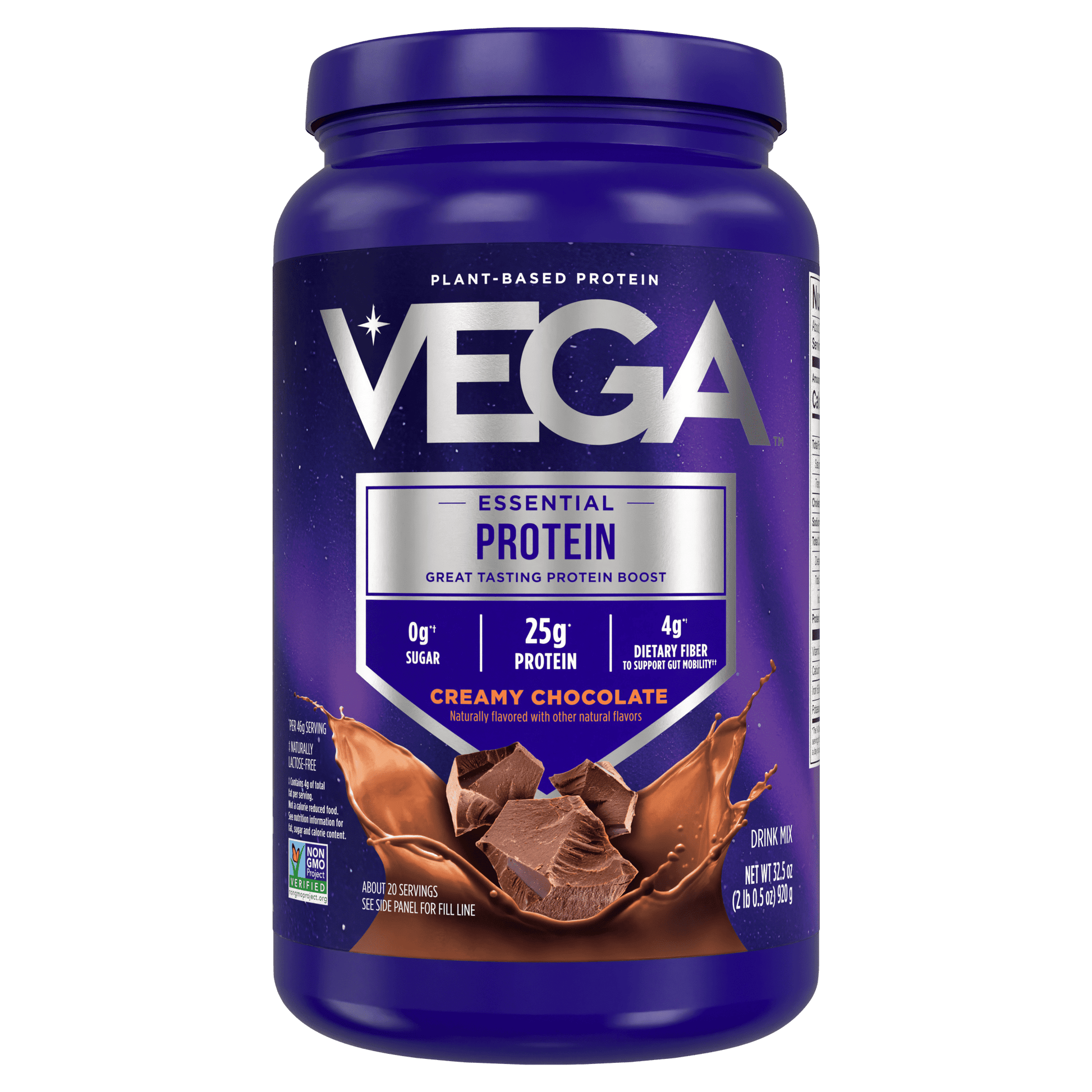 - Original Protein Plant-Based Protein Powder, Chocolate, Gluten-Free, 25G Protein, 20 Servings (32.5Oz)