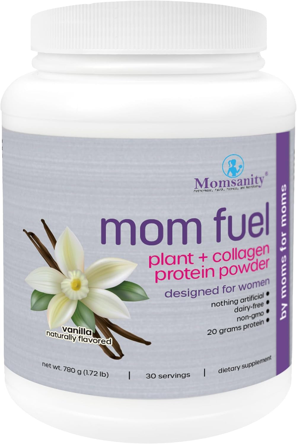 Dairy-Free Meal Replacement Protein Powder for Women - Plant & Collagen Protein Blend | 20G Protein (Vanilla)